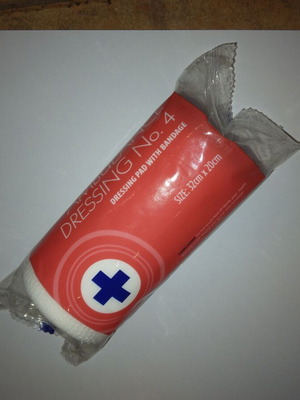 Gauze dressing new with large pad for bleeding control