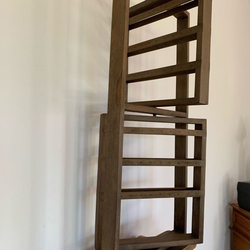 Wooden jewelry earring display stand new, rotating, large