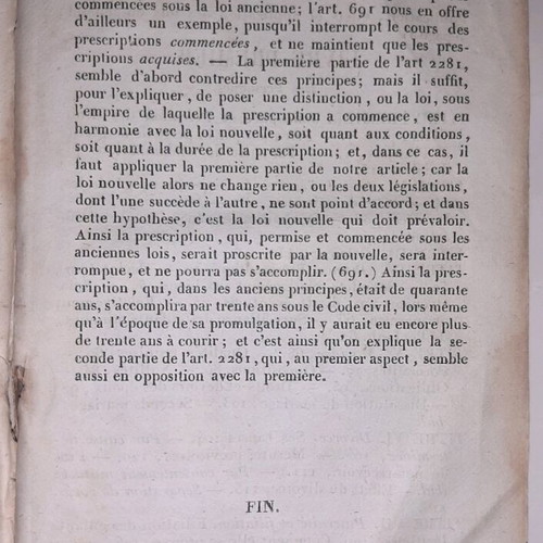 Code Civil 19th Century Civil Code used, French