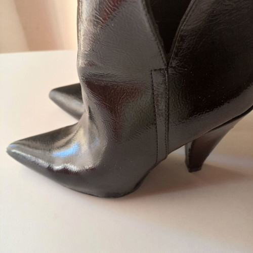 Tsakiris Mallas stiletto ankle boots black, like new, size 38
