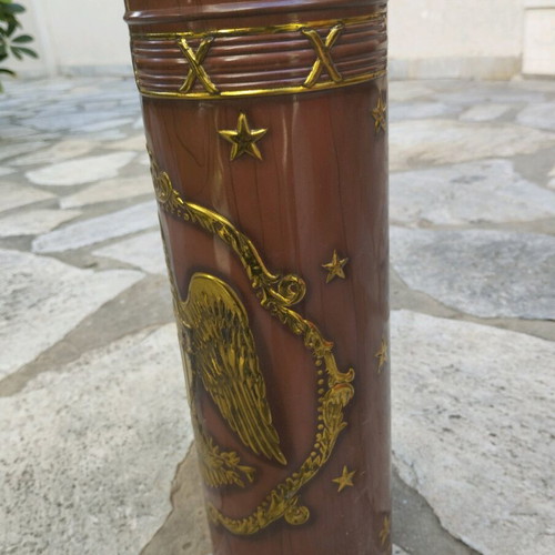 Cylindrical metal box used