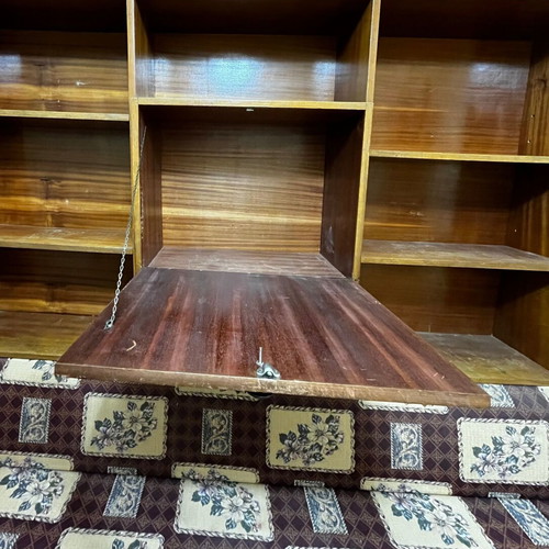 Bookshelf sofa bed used with storage space