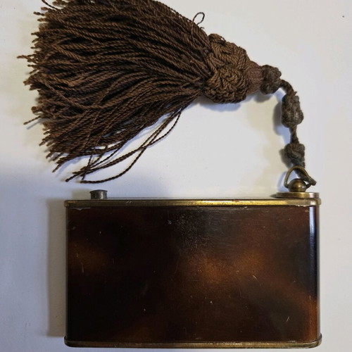 Vintage Art Deco Compact and Lipstick used personal item