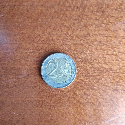 Collectible 2 euro coin used, 2500th anniversary of Marathon battle