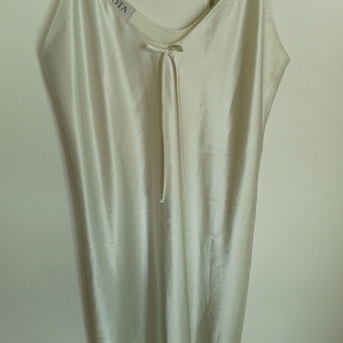 Nota lingerie satin nightgown No 54, vanilla beige