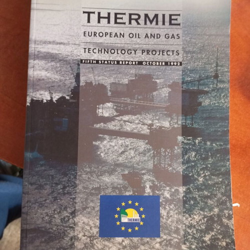 Thermie European Oil and Gas Technology Projects book like new, 1992 report