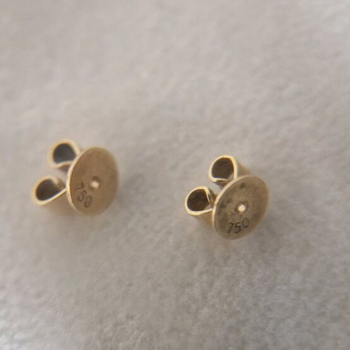 Anatol Diamond Covered Stud Earrings 18K Rose Gold like new