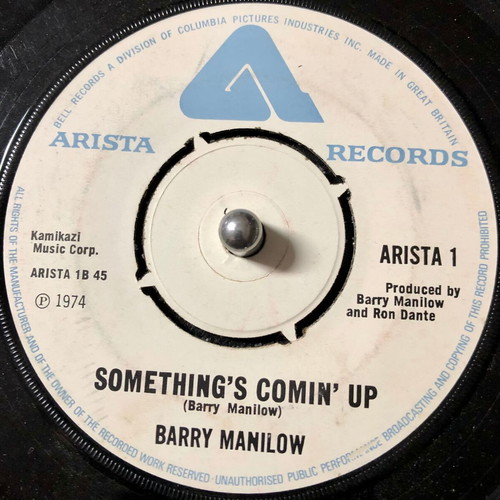 Barry Manilow Mandy vinyl 7" used, 45 RPM single