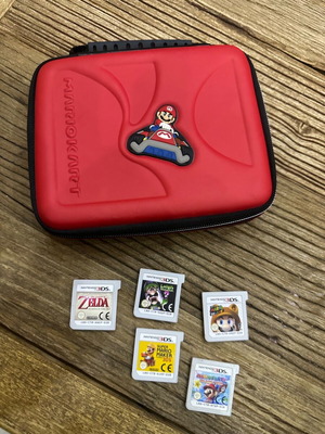 Nintendo 3DS παιχνίδια μεταχειρισμένα, πακέτο 5 με θήκη original