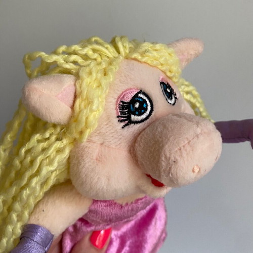 Miss Piggy Muppet plush toy 2006 used, soft 21-22 cm