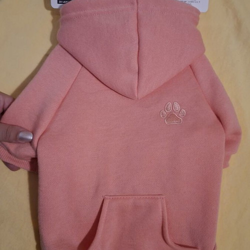 Dog hoodie medium size 30 cm new with tags, salmon pink