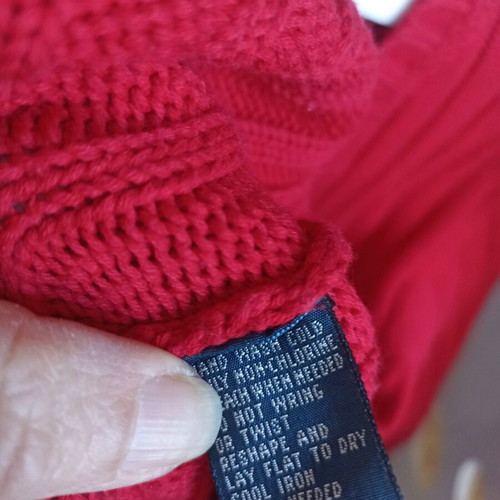 Polo Ralph Lauren men's sweater like new, size M, red, 100% cotton