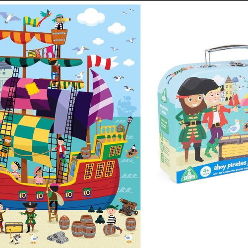 Pirates puzzle used, 56 pieces
