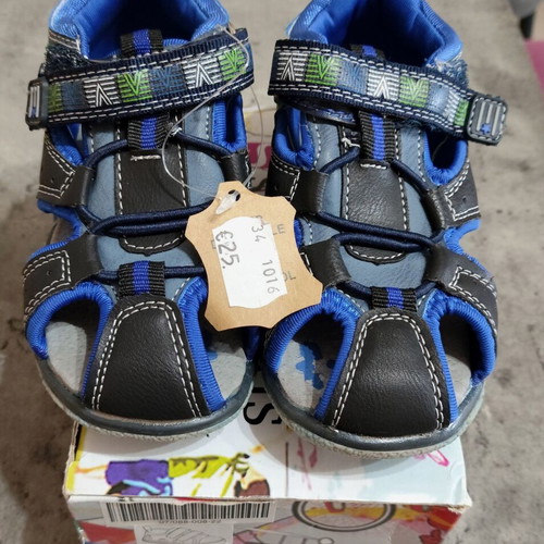 One Step children's sandals new, size 23, grey and blue