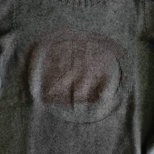 Moschino vintage knit sweater M size like new, dark gray