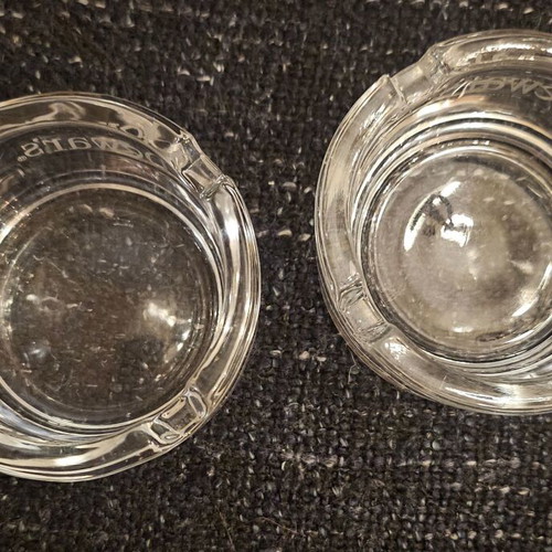Dewar's ashtrays set of 2 small, like new