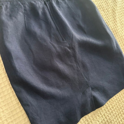 Artisti Italiani navy linen skirt like new, size M