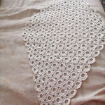 Tablecloth like new for coffee table in rhombus shape