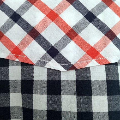 Republic men's checked shirt used, long sleeve, 100% cotton