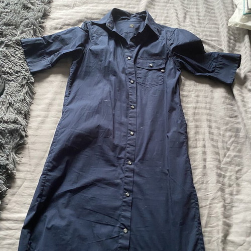 Replay dark blue shirt dress used, size S