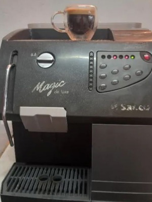 Saeco Magic Deluxe used coffee machine for parts with missing pieces