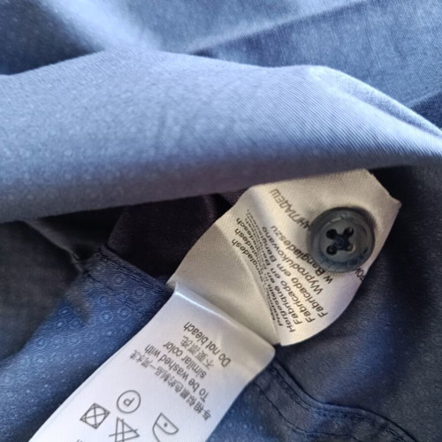 Yes Zee men's slim fit shirt blue size L like new
