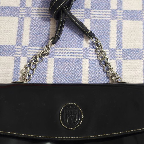KEM crossbody bag used, black leather
