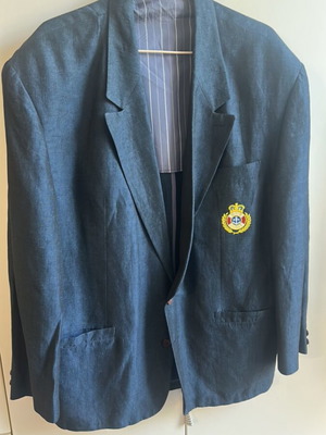 Linen blazer dark blue 2XL like new