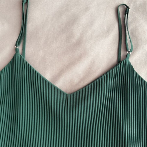 Stradivarius small top like new, green, size S