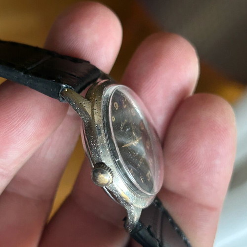 Vintage Majuvy wristwatch wind-up used, 1960s