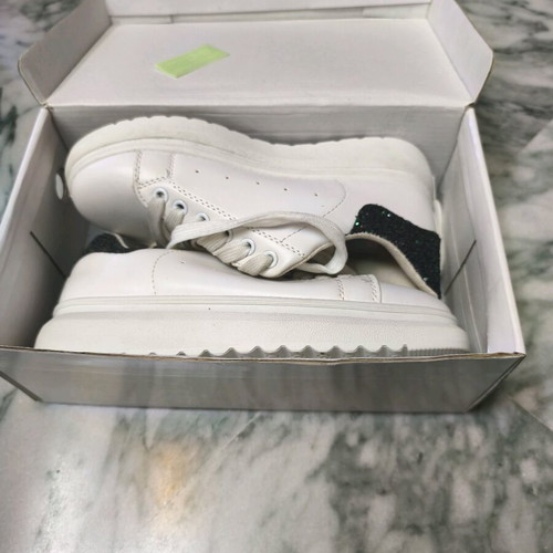 Celestino sneakers white with dark green glitter new size 36