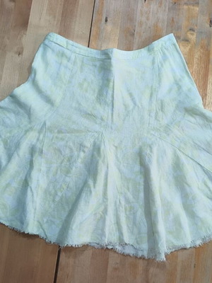 Onyx skirt No 42, 55% linen 45% cotton, floral pattern