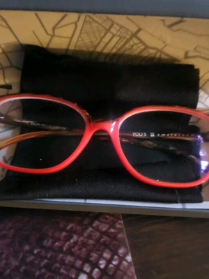 Yous Myopia Glasses Orange Like New, -4/-4