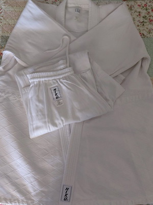 Judo/Aikido uniform like new, size 180, cotton canvas fabric