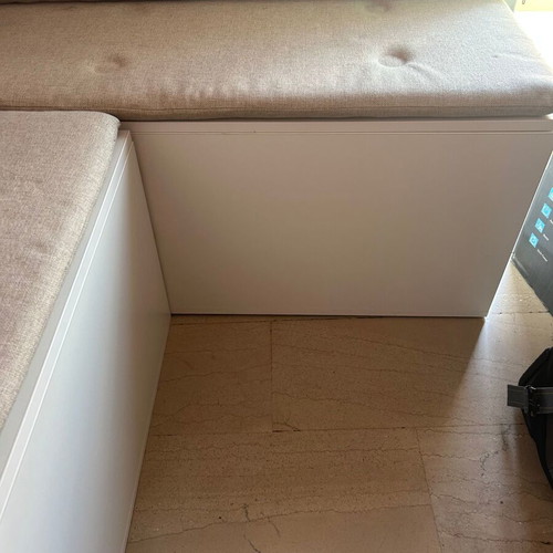 Sofa custom-made with storage space MDF like new