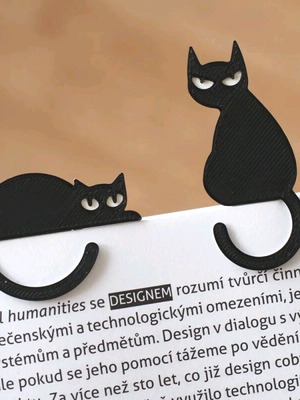 Cat bookmarks new, set of 2 pieces