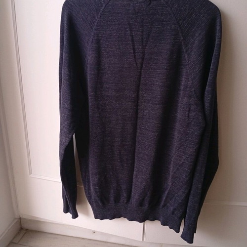 H&M knitted men's sweater dark blue like new, size S