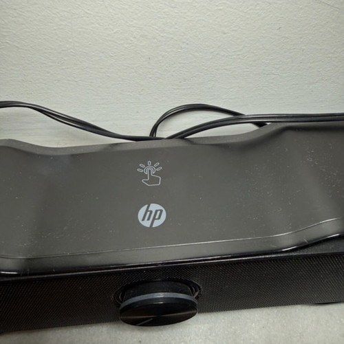 HP USB Stereo Soundbar Speaker like new, black