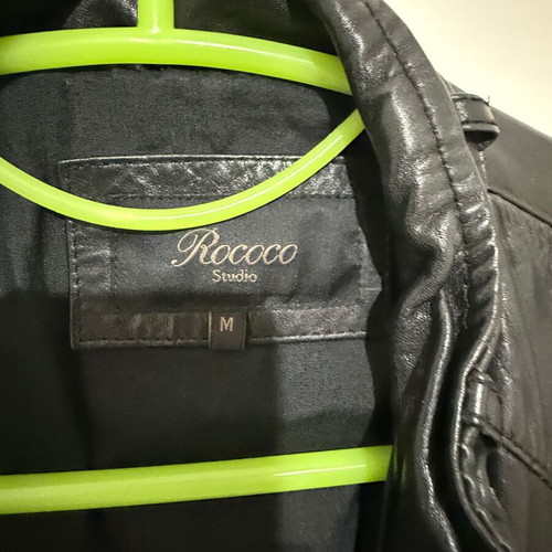 Rococo leather jacket medium black like new