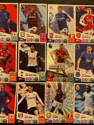 Football Cards used, various collections