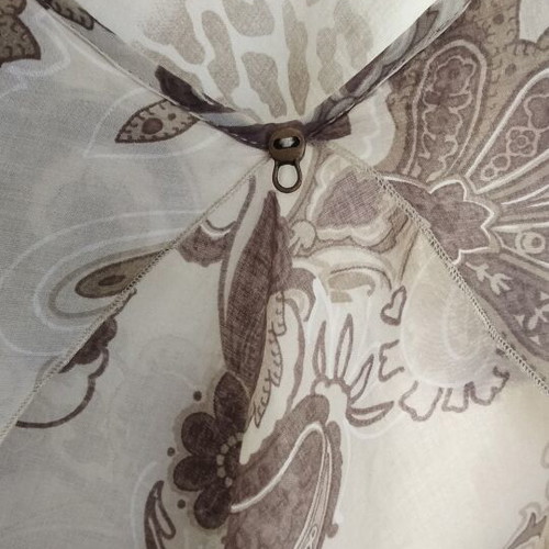 Ikks women's camisole like new, beige and brown paisley print