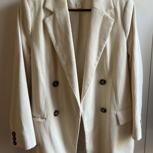 Corduroy blazer H&M new, beige, size XL 42 14 UK