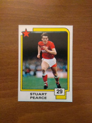 Κάρτα Panini Soccer Superstars 1988 Νο29 Stuart Pearce μεταχειρισμένη