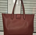 Carpisa shoulder tote bag, burgundy