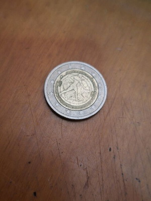 2 euro coin used, 2500 years Marathon