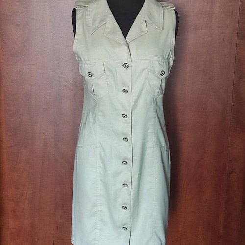 Vintage Safari dress NANSY like new, beige, size M