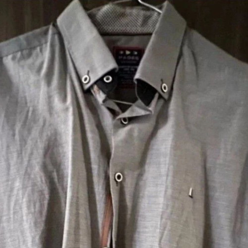 Men's gray dress shirt size L like new