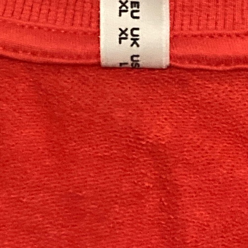 Moschino sweatshirt used, red coral, size XL