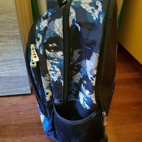 No Fear school trolley backpack used with 3 compartments