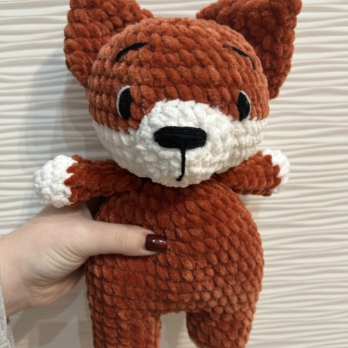 Knitted handmade doll new